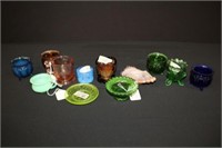 12pc Deganhart Pressed Glass Pieces