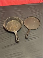 Cast iron skillet and Griddle