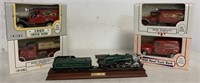 lot of 5- Ertl Budweiser Trucks & Crescent Train