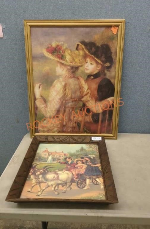 Misc art lot Pierre Aufuste, Renoir and other