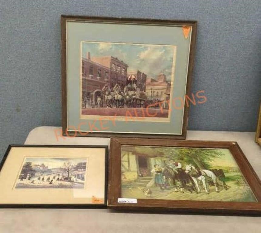 framed  Art lot by Jean Focus and others