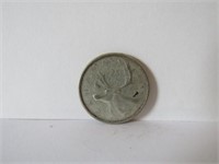 1959 CANADIAN 25 CENTS SILVER COIN