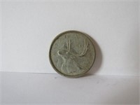 1959 CANADIAN 25 CENTS SILVER COIN