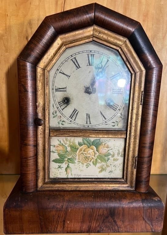 M - VINTAGE CLOCK 12"T (L23)