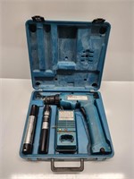 MAKITA DRILL AND CASE W/ BATTERIES