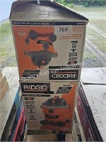 2- ridgid 6g/12g wet/dry vacs