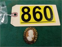 Sterling Signed Cameo