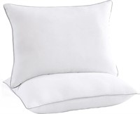 BedStory Set of 2 King Size Pillows, White