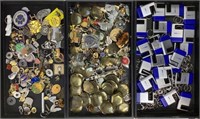 (3) Tray Lots Of Fashion Jewelry, Buttons