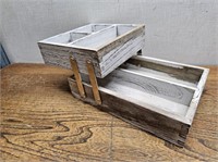 RUSTIC Styled Organizing Wood Box