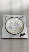 1902 O Morgan dollar