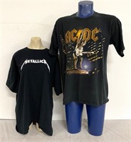 Metallica & AC/DC Concert T-Shirts