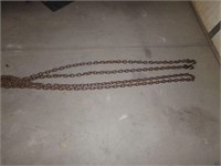 23'x3/8" chain-2 hooks
