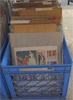 (AB) Crate of vtg advertising