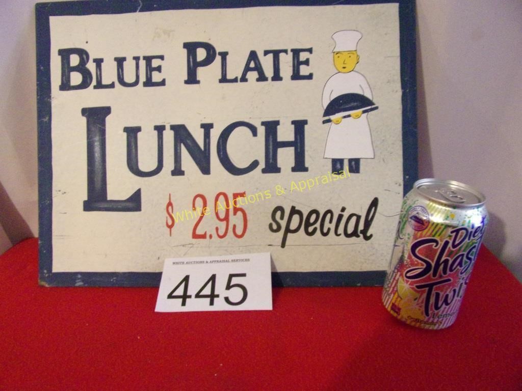 Tin Sign - Blue Plate Lunch Special