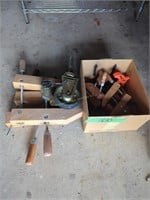 Wood Clamps Under Table