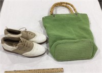 Lady Fairway shoes size 6.5 M w/purse