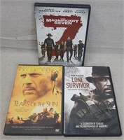 C12) 3 DVDs Movies Action The Magnificent Seven