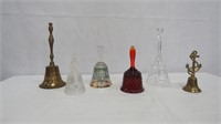 Collection of 6 Vintage Bells