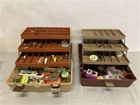 2 Tackle Boxes W/ Fishing Lures & More