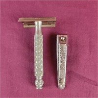 Vintage Gillette Razor and Miller Forge Nail