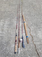 (4) Assorted Fishing Poles, See Photos