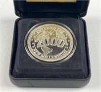1oz Silver .999 2000 New Millennium Round in Box