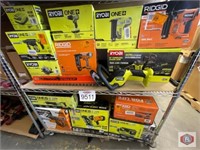 lot of 14 pcs RYOBI and RIDGID tools contents on