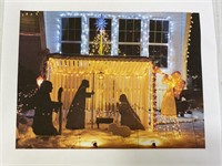 LARGE OUTDOOR NATIVITY SET - COMES COMPLETE WITH