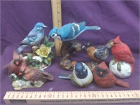 decorative Bird Figurine Lot