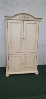 Modern wood armoire/media cabinet with custom