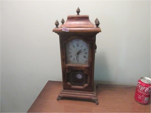 wooden mantel clock