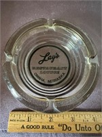 Vintage 'LAY'S Lounge' glass ashtray
