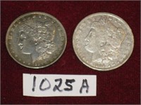 1890 F15 and 1890o F12 Morgan Silver Dollars…The.