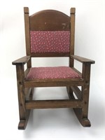 Antique doll rocking chair