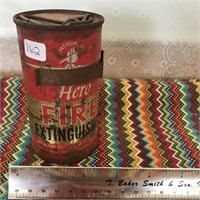 Vintage Can of Hero Fire Extinguisher