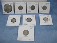 Eight Foreign Coins W/Silver Content