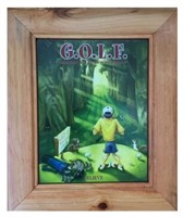 Framed Golf Believe Print