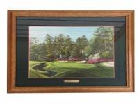 Framed Golf Course Agusta GA 13th Hole