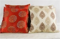 Four Silk  pillows