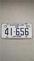 1965 NF license plate