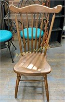 OLD WOODEN SIDE CHAIR