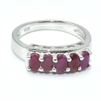 Silver Ruby(1.45ct) Ring