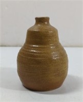 Handmade Glazed Pottery Bud Vase