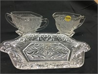 Antique Sugar and Creamer Set