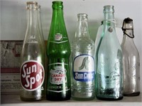 Lot #4334 - (9) vintage soda bottles: Lancaster
