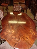 Inlaid Mahogany Italian Styled Dining Table