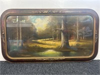 Antique framed landscape picture