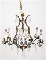 Louis XV Style Cage Form Six-Light Chandelier