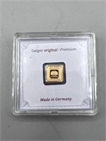 1 Gram Geiger Gold Bar